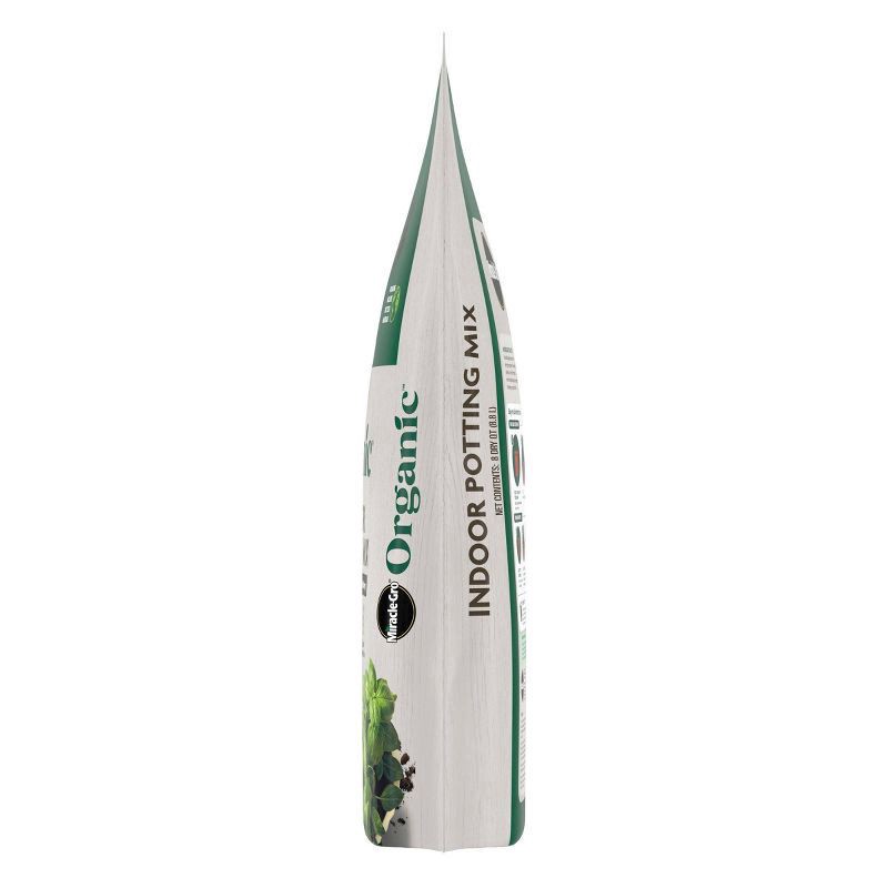 slide 3 of 6, Miracle-Gro Organic Indoor Mix 9lbs Potting Soil, 9 lb