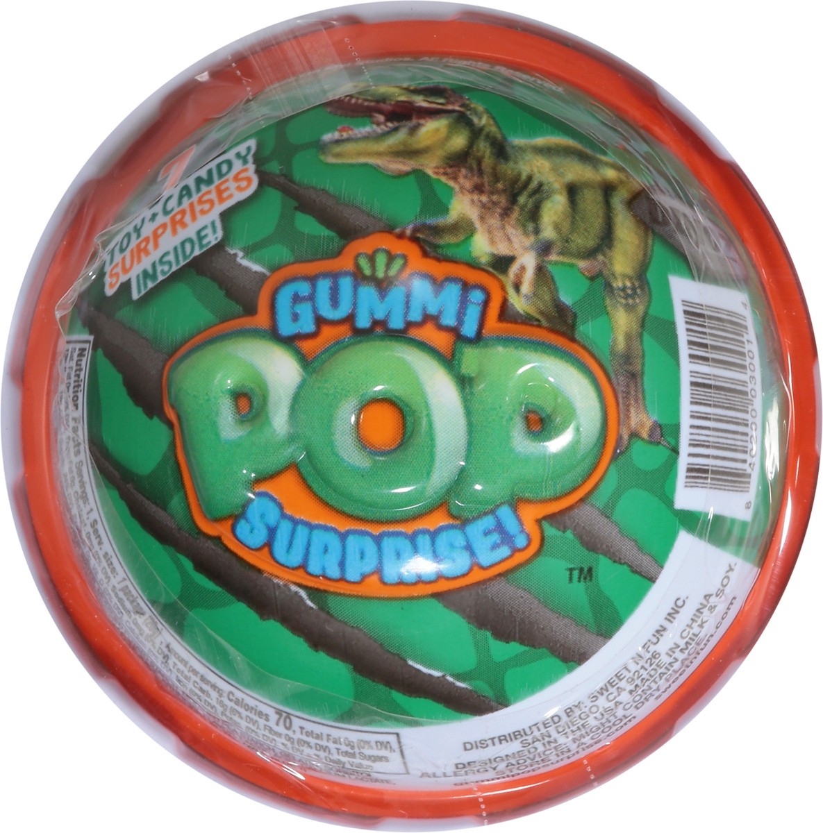 slide 5 of 9, Gummi Pop Surprise Dino Gummy Candies & Toy Surprise 0.7 oz, 0.7 oz
