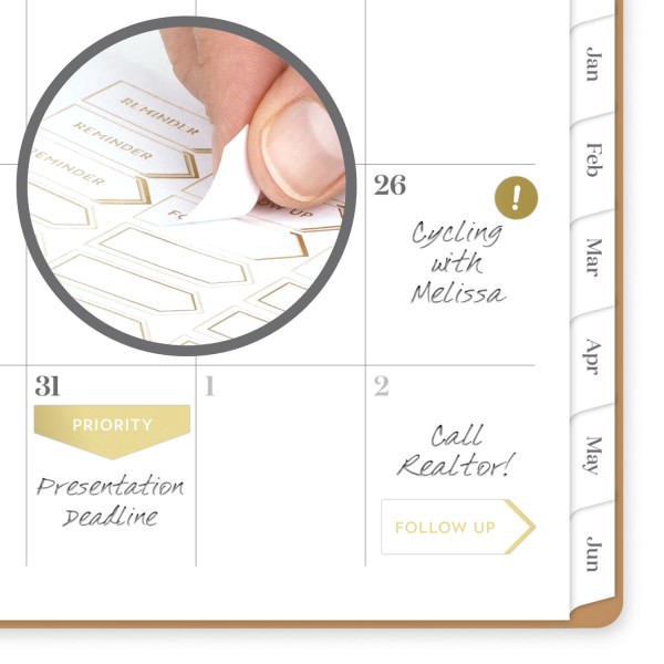 slide 4 of 9, Cambridge® WorkStyle® Focus Academic 2025-2026 Weekly Monthly Planner, Sunbaked Clay, Small, 5 1/2"" x 8 1/2"", 1 ct