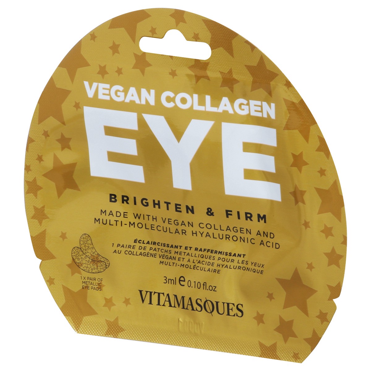 slide 6 of 9, Vitamasques Metallic Collagen Eye Pads, 1 ct