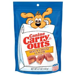 Canine Carry Outs Beef & Cheese Flavor Dog Treats, 4.7oz