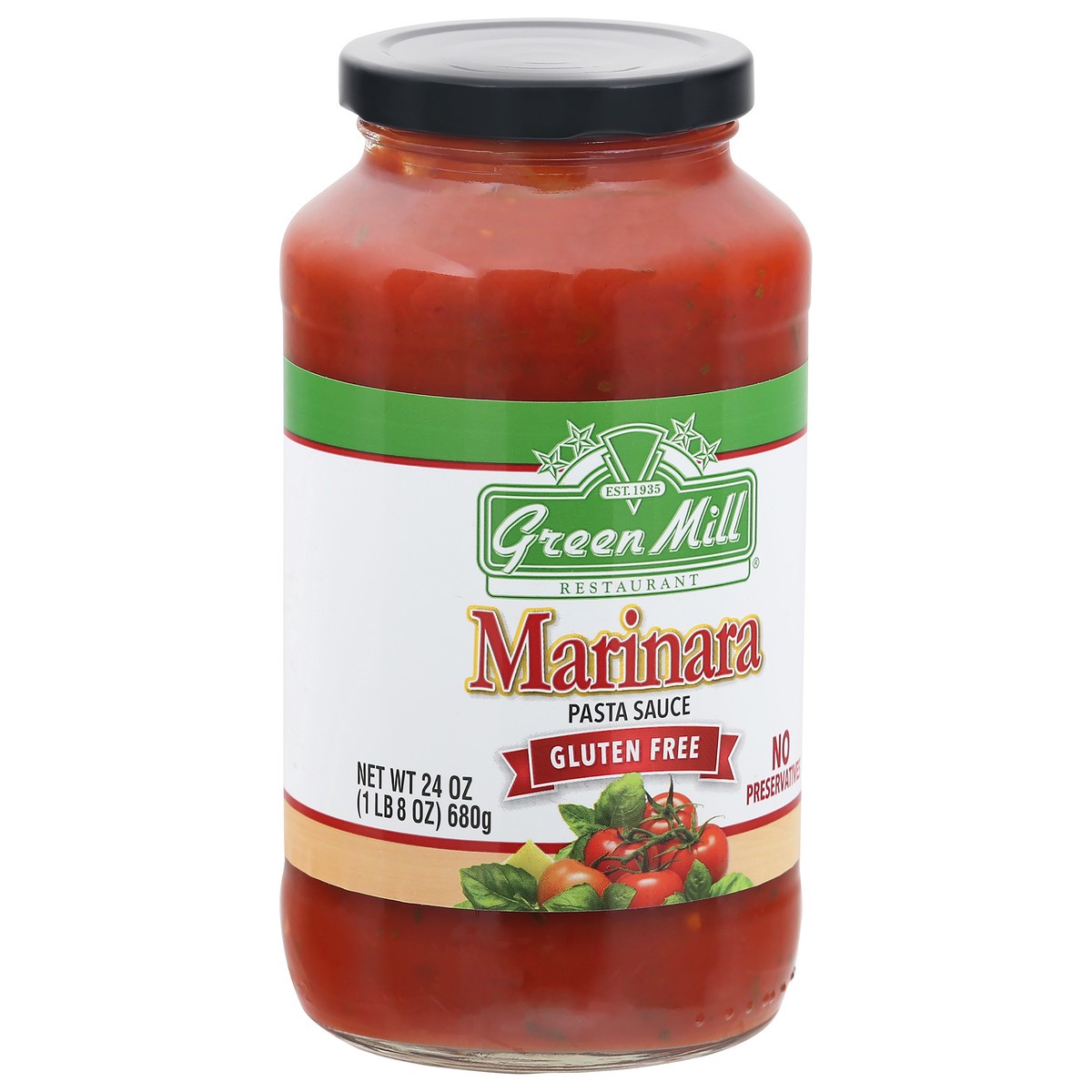 slide 2 of 9, Green Mill Marinara Pasta Sauce, 24 oz