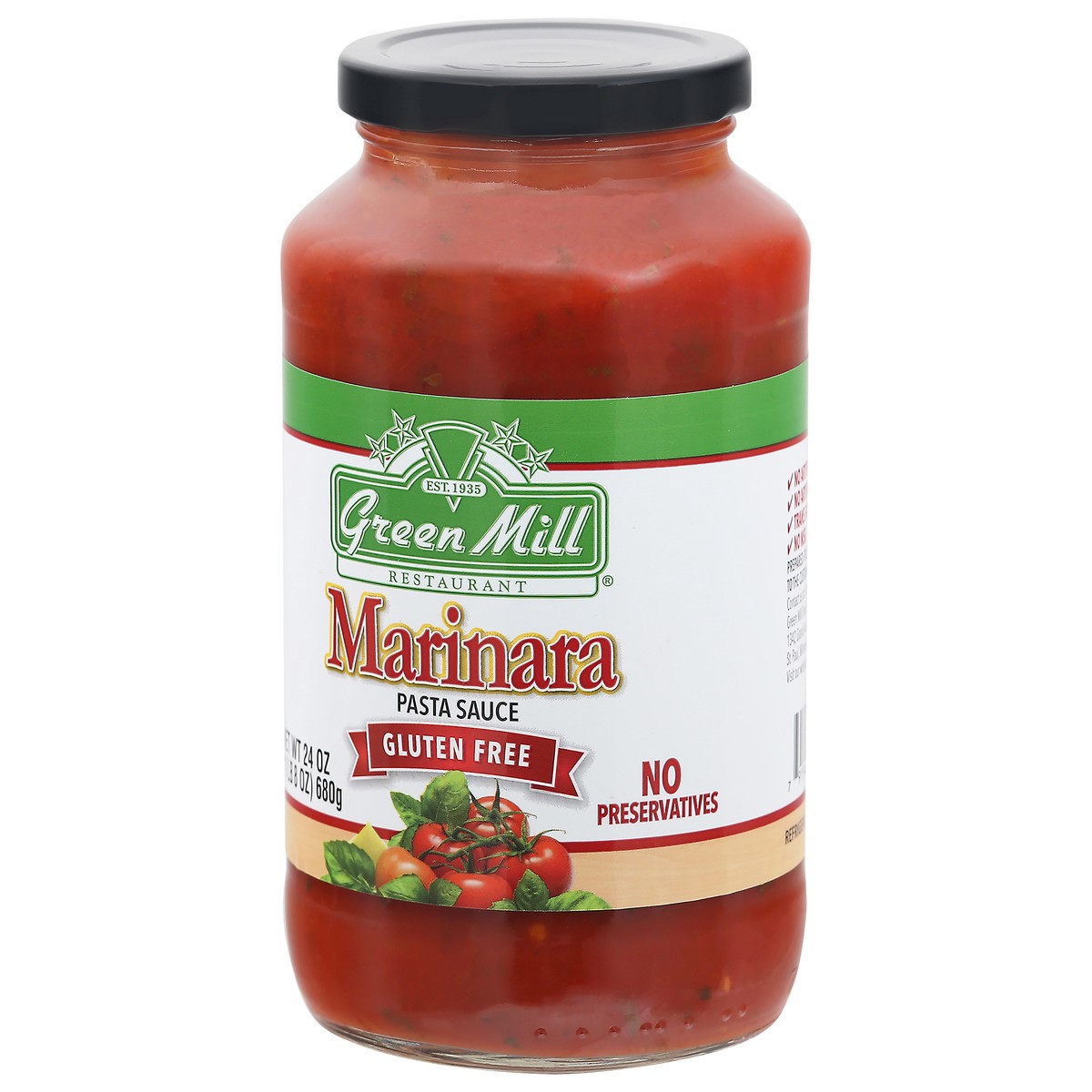 slide 3 of 9, Green Mill Marinara Pasta Sauce, 24 oz