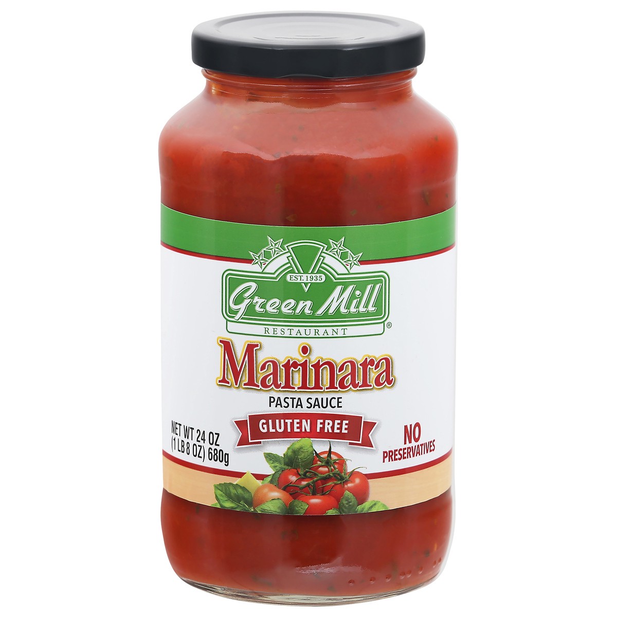 slide 1 of 9, Green Mill Marinara Pasta Sauce, 24 oz