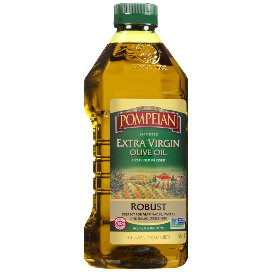 slide 2 of 7, Pompeian 48 oz Pompeian Robust Extra Virgin Olive Oil, 48 fl oz