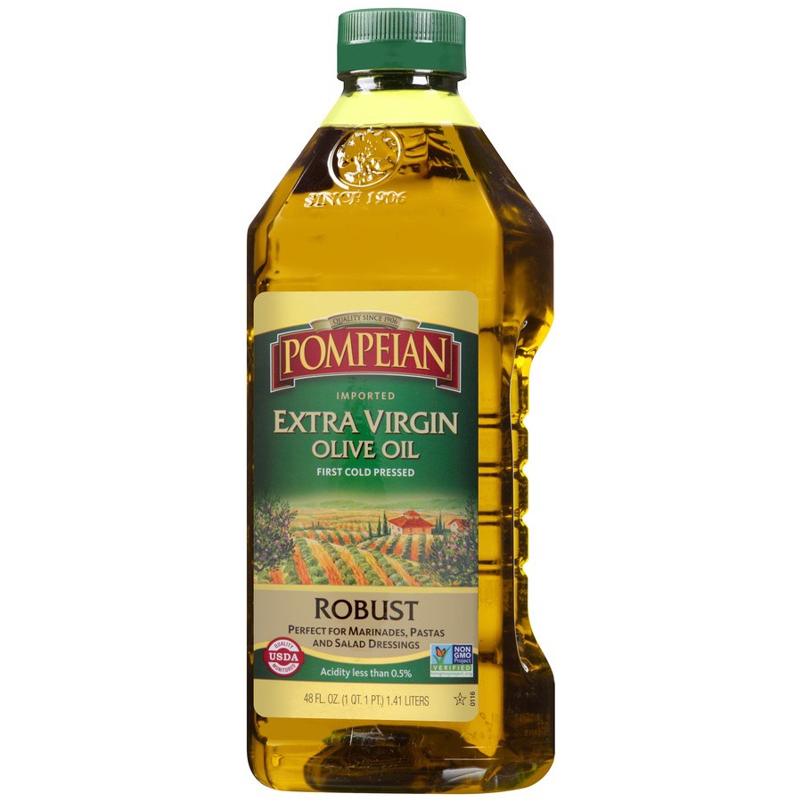 slide 3 of 7, Pompeian 48 oz Pompeian Robust Extra Virgin Olive Oil, 48 fl oz