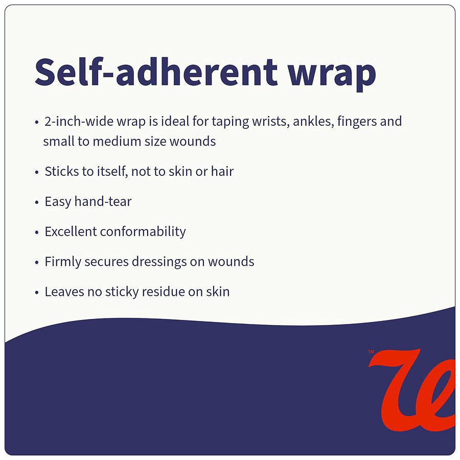 slide 2 of 5, Walgreens Self-Adherent Wrap 2 inch, 2 ct