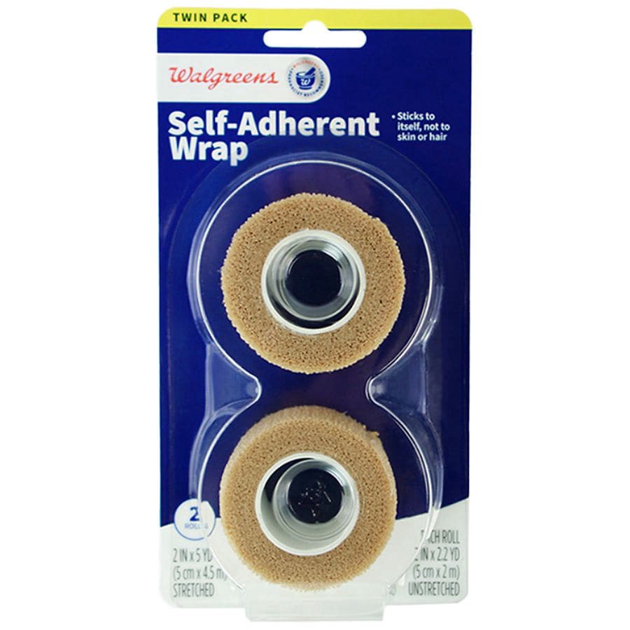 slide 1 of 5, Walgreens Self-Adherent Wrap 2 inch, 2 ct