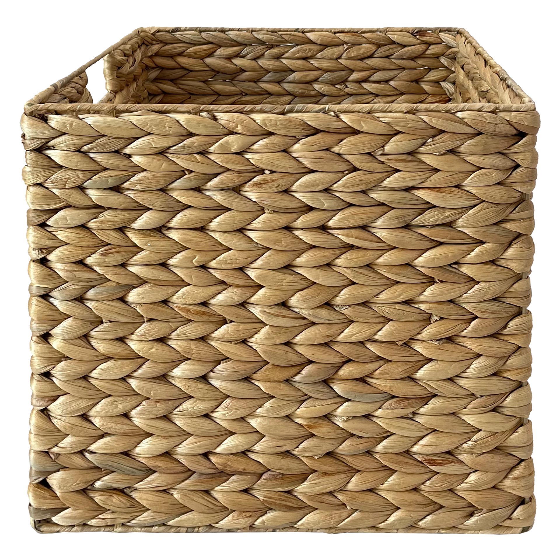 slide 2 of 3, Large Natural Cube Basket By Ashland, 15 in x 15 in x 15 in