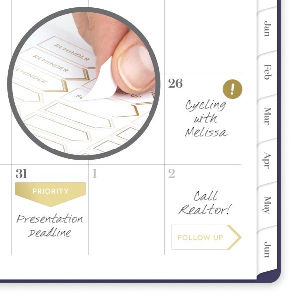 slide 5 of 9, Cambridge® WorkStyle® Classic Academic 2025-2026 Weekly Monthly Planner, Future Dusk, Small, 5 1/2"" x 8 /12"", 1 ct