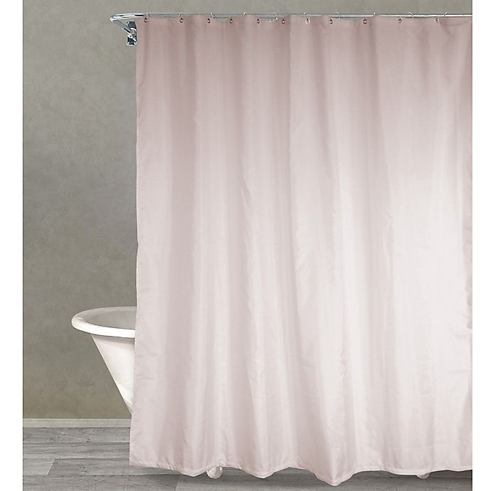 slide 1 of 1, Wamsutta Fabric Shower Curtain Liner with Suction Cups - Blush, 70 in x 72 in