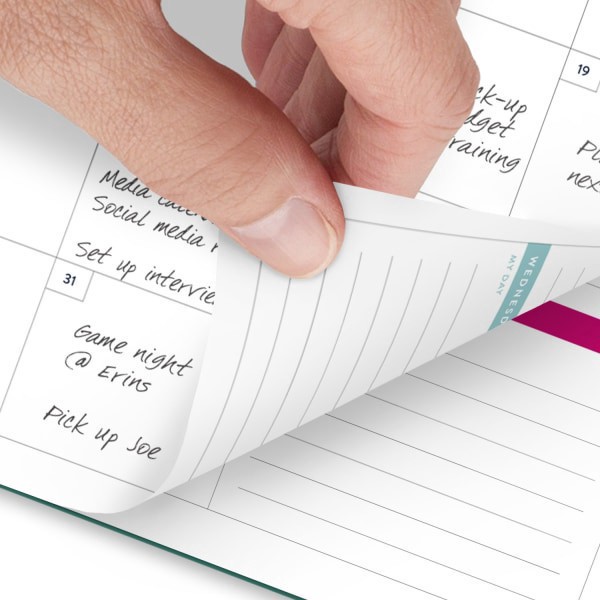 slide 10 of 10, Emily Ley Simplified by Emily Ley for AT-A-GLANCE® Academic 2025-2026 Weekly Monthly Planner, Green, Medium, 7"" x 8 3/4"", 1 ct