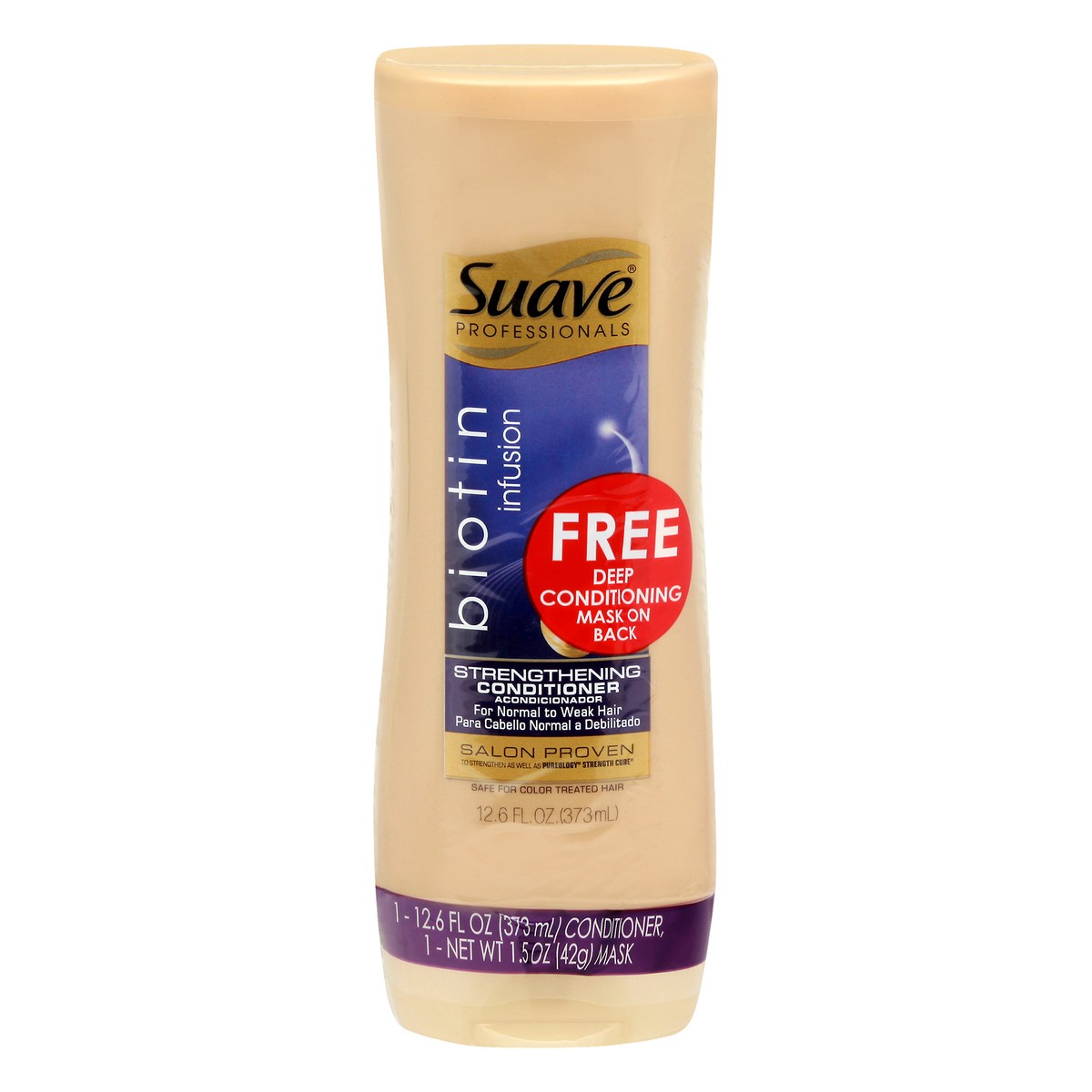 slide 1 of 9, Suave Professionals Biotin Infusion Strengthening Conditioner, 12.6 oz