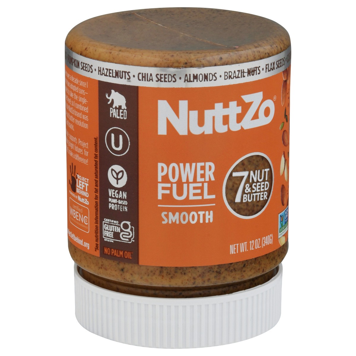 slide 5 of 9, Nuttzo Power Fuel Organic Smooth Seven Nut & Seed Butter, 1 ct