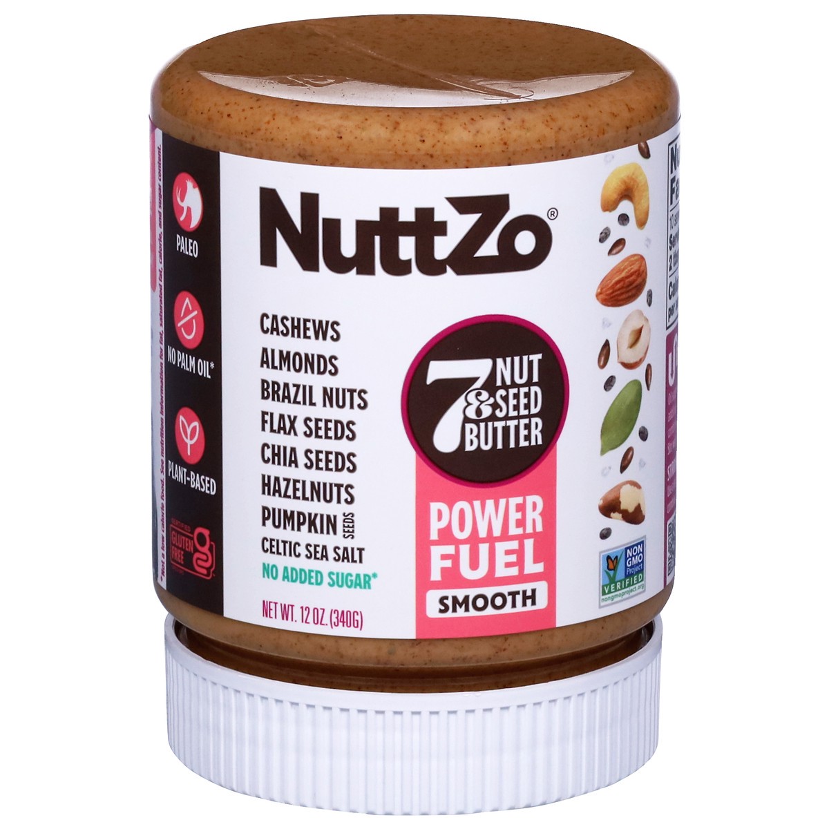 slide 1 of 9, Nuttzo Power Fuel Organic Smooth Seven Nut & Seed Butter, 12 oz
