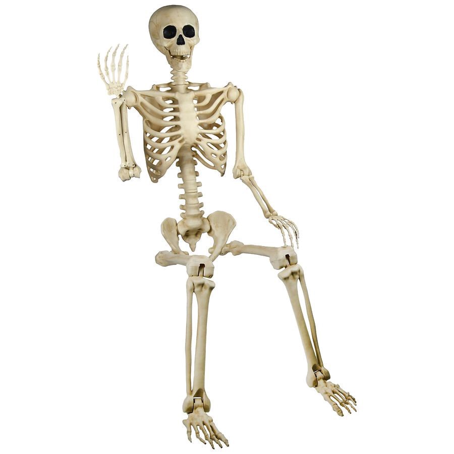slide 4 of 5, Happy Halloween Skeleton 5 ft, 1 ct
