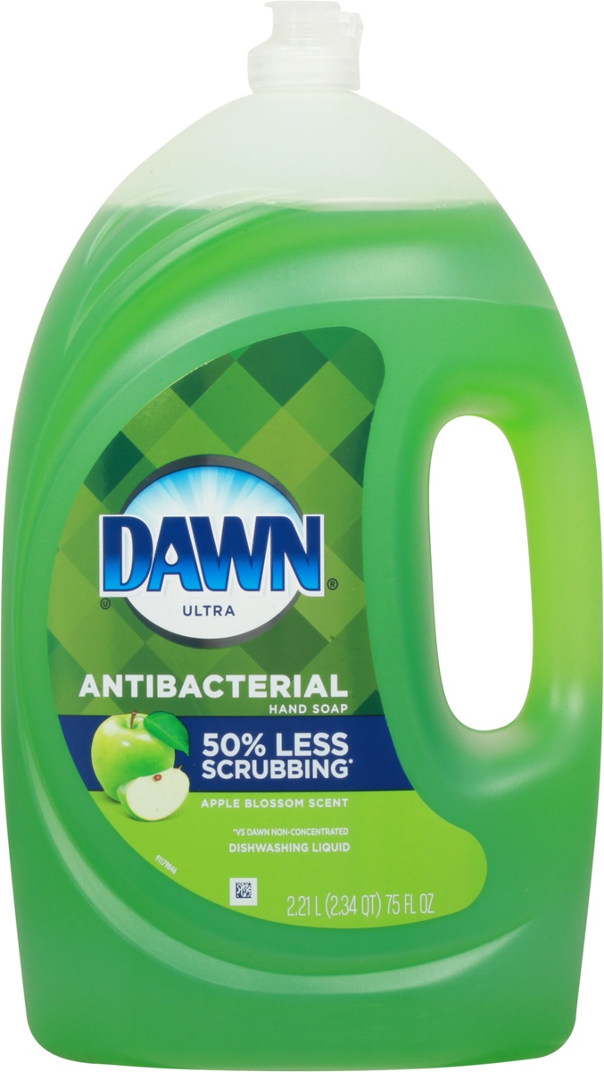slide 8 of 10, Dawn Ultra Antibacterial Hand Soap Apple Blossom Scent Dishwashing Liquidoz, 75 oz