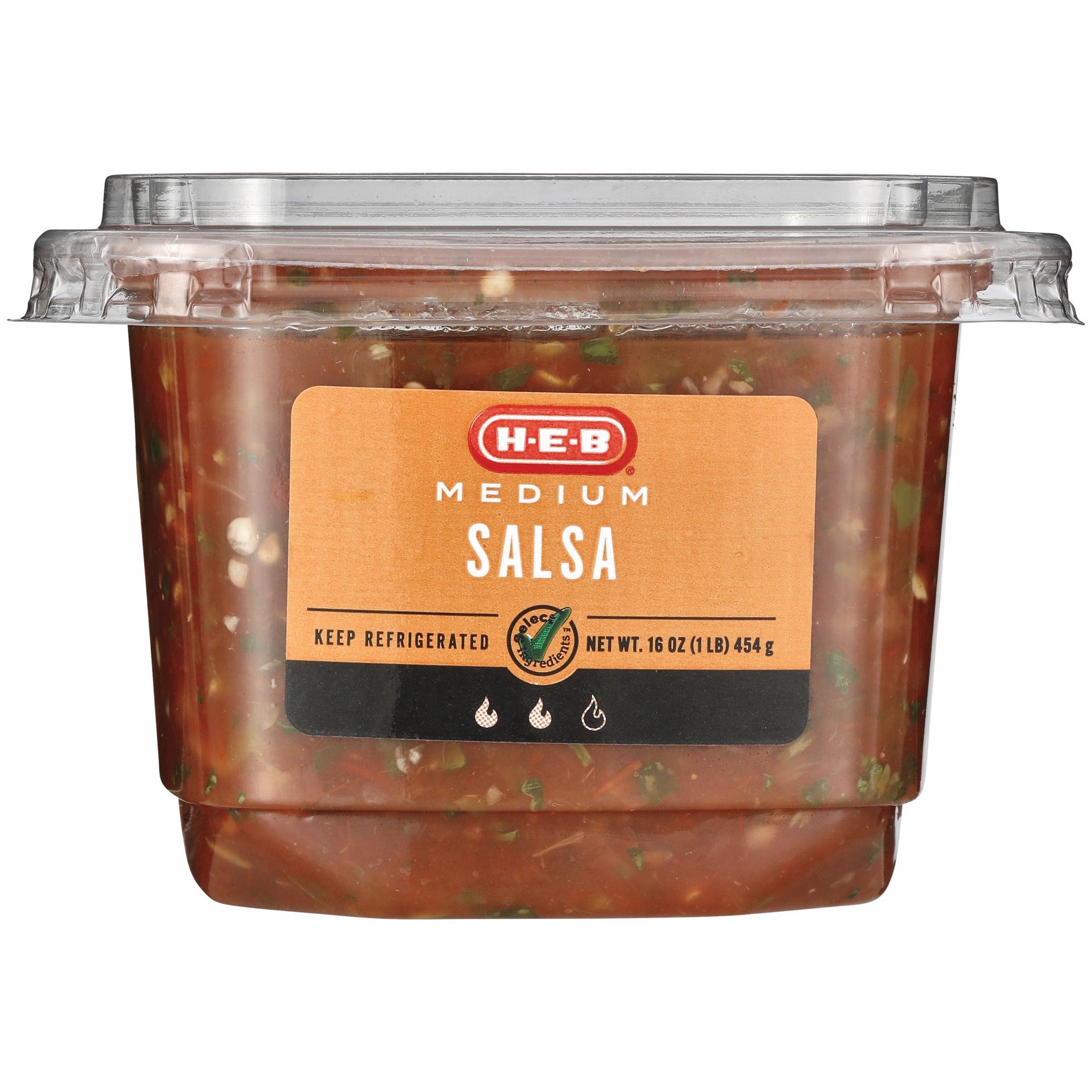 slide 1 of 1, H-E-B Fresh Medium Salsa, 16 oz