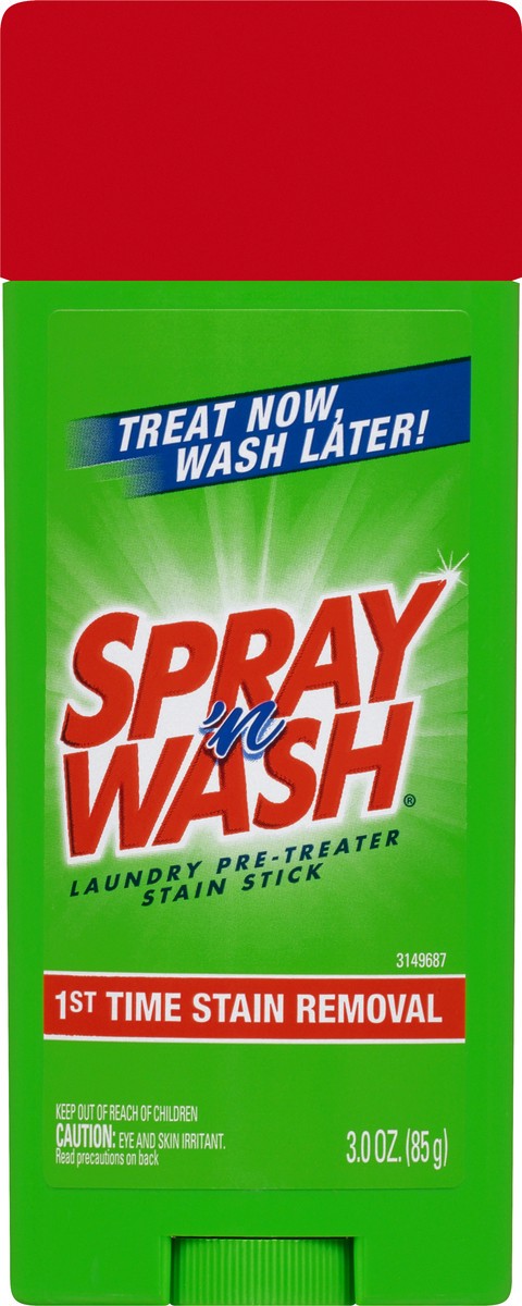 slide 6 of 9, Spray 'n Wash Pre-Treat Laundry Stain Stick, 3oz Stick, 3 oz