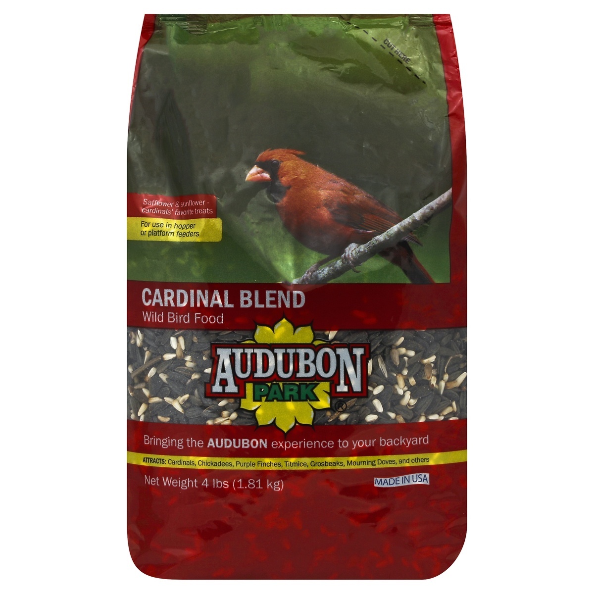 slide 1 of 1, Audubon Park Bird Food Songbird & Cardinal, 4 lb