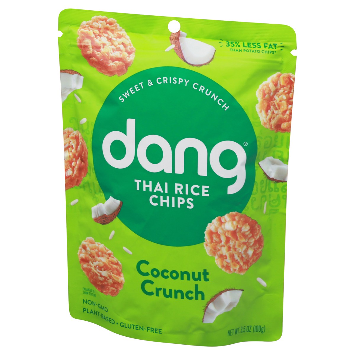 slide 9 of 13, Dang That's Good Coconut Crunch Sticky Rice Chips, 3.5 oz