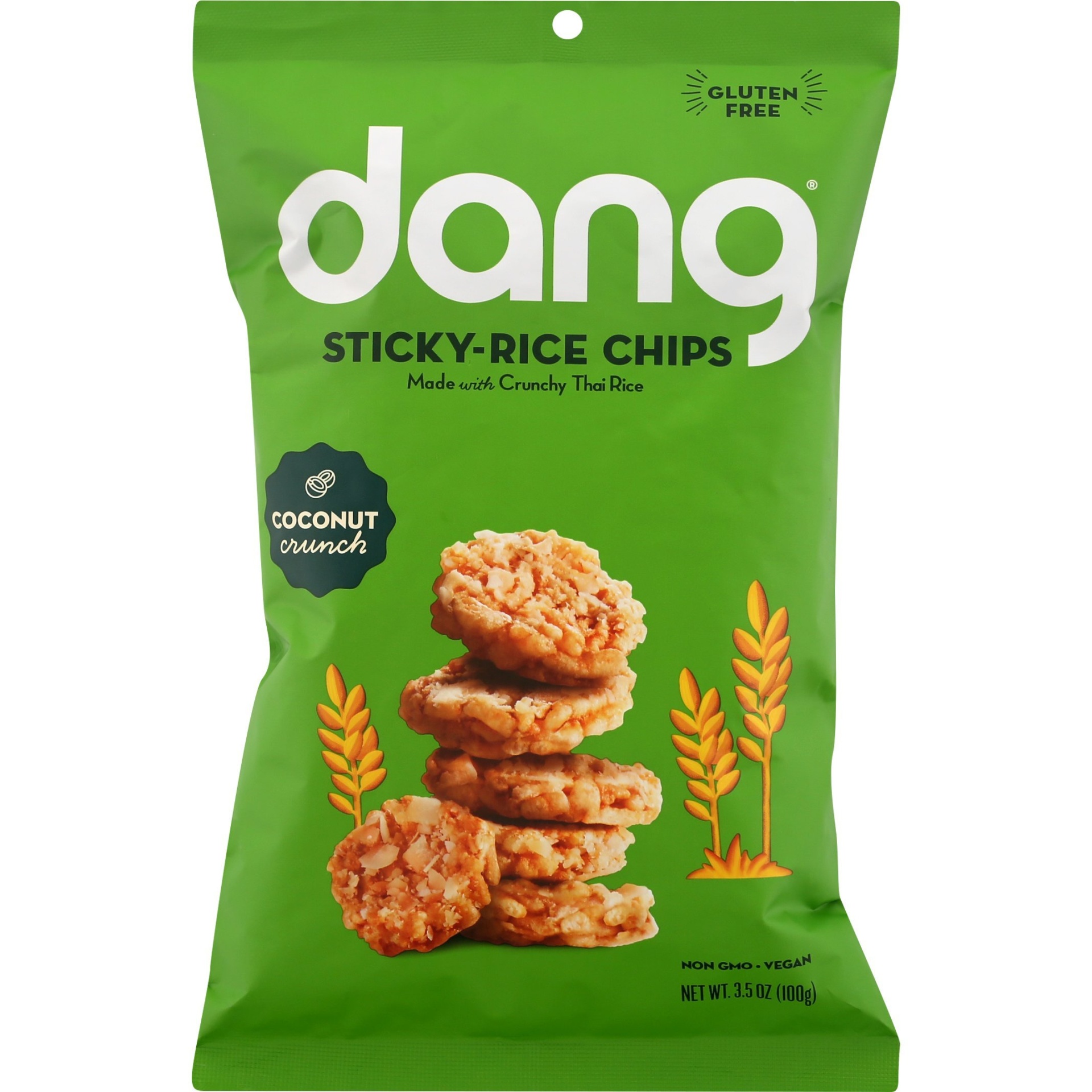 slide 1 of 1, Dang Coconut Crunch Sticky Rice Chips, 3.5 oz