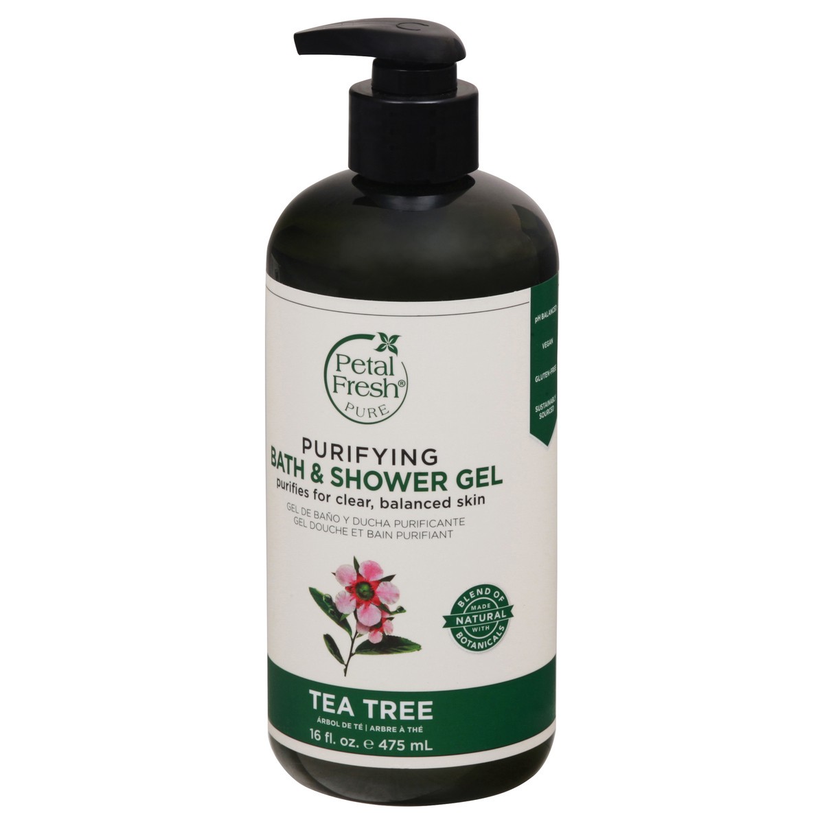 slide 8 of 13, Petal Fresh Pure Purifying Tea Tree Bath & Shower Gel 16 fl oz, 16 oz