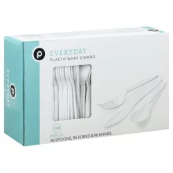 Publix Everyday Plasticware Combo Spoons, Forks, Knives
