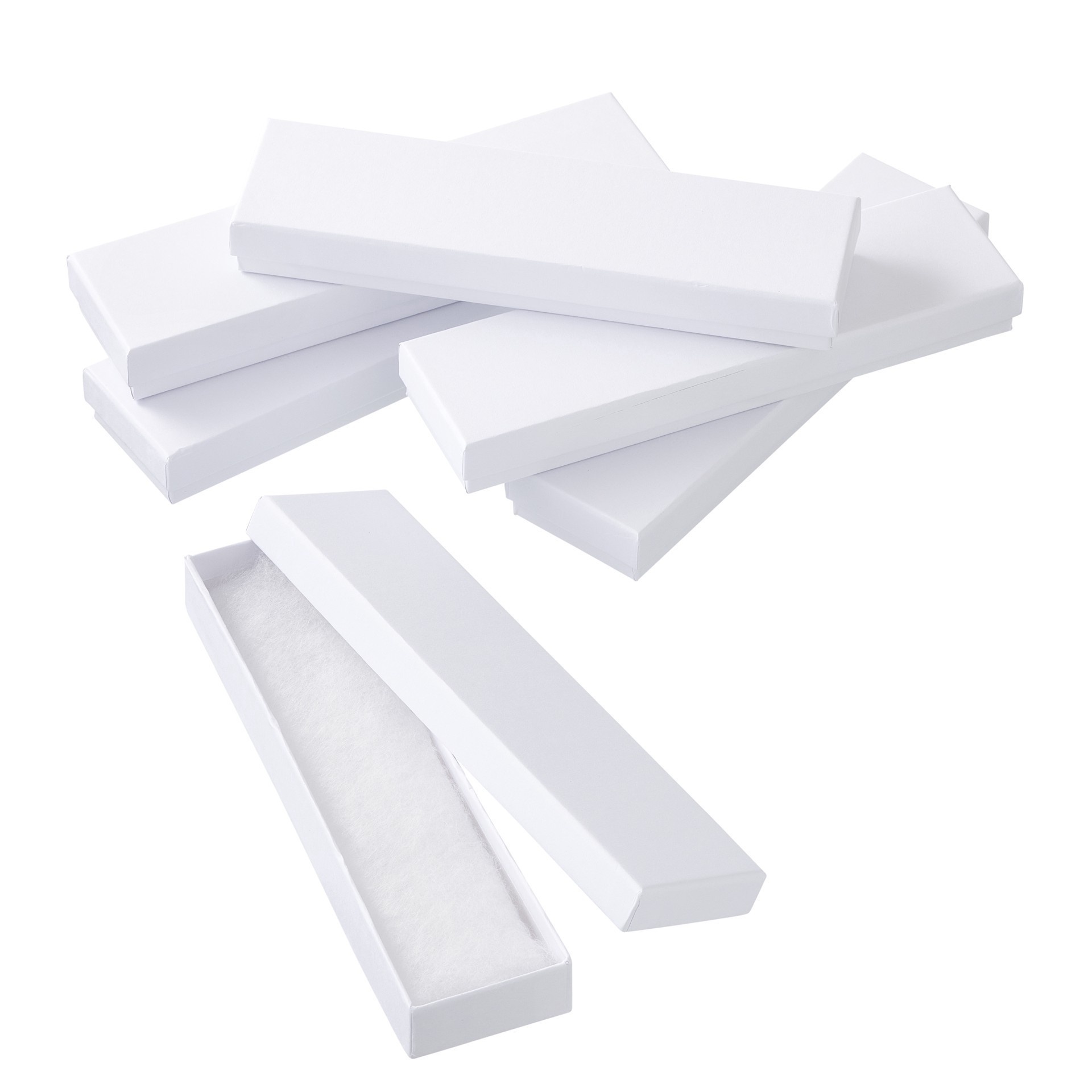 slide 2 of 3, White Necklace Boxes By Bead Landing, 8 in x 2 in