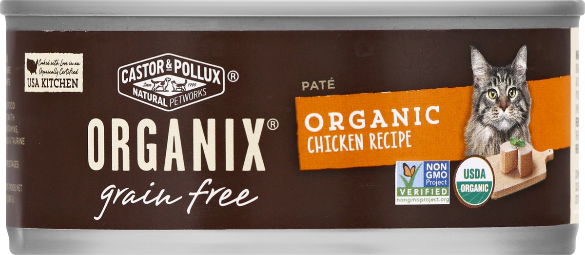 Castor Pollux Organix Grain Free Organic Pate Chicken Recipe Cat