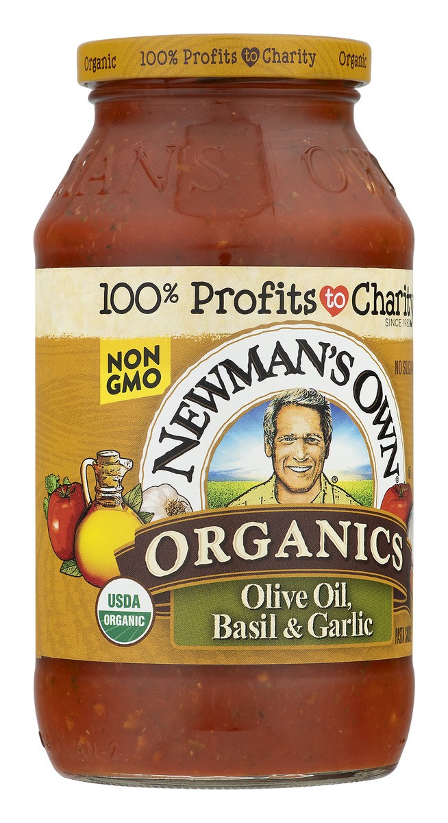 slide 8 of 11, Newman's Own Organic Olive Oil, Basil & Garlic Pasta Sauce 23.5 oz, 23.5 oz