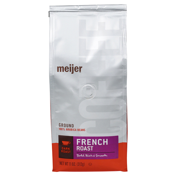 slide 1 of 1, Meijer French Roast Ground Coffee, Dark Roast - 11 oz, 11 oz