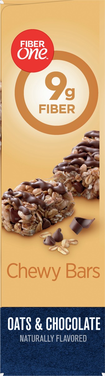 slide 4 of 9, Fiber One Chewy Bars, Oats & Chocolate, Fiber Snacks, 5 ct, 5 ct