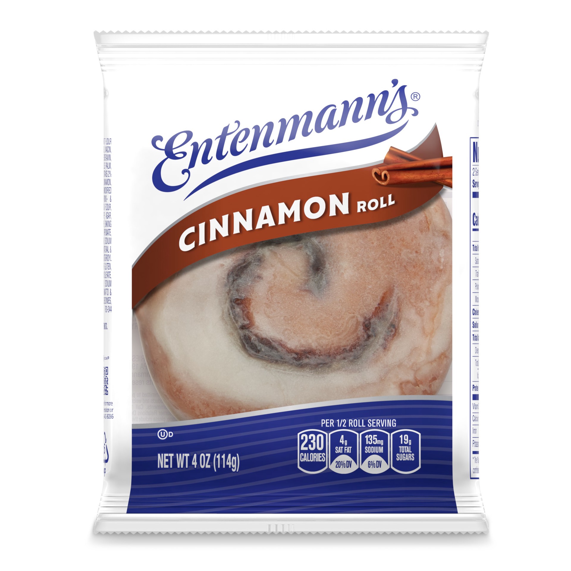 slide 1 of 5, Entenmann's Cinnamon Roll, 4 oz, 1 cnt