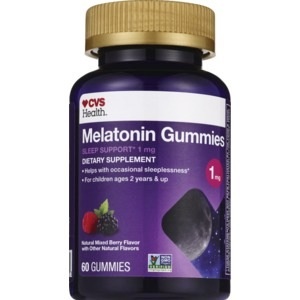 slide 1 of 1, Cvs Health Melatonin Gummies, Natural Mixed Berry, 60 Ct, 60 ct