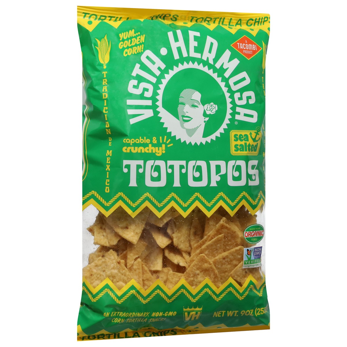 slide 7 of 9, Vista Hermosa Capable & Crunchy Sea Salted Tortilla Chips 9 oz, 9 oz