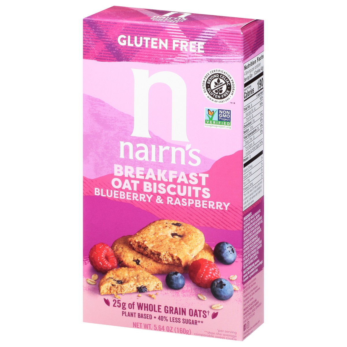 slide 2 of 9, Nairn's Biscuits Blbrry Rsbrry - 5.64 oz, 5.64 oz