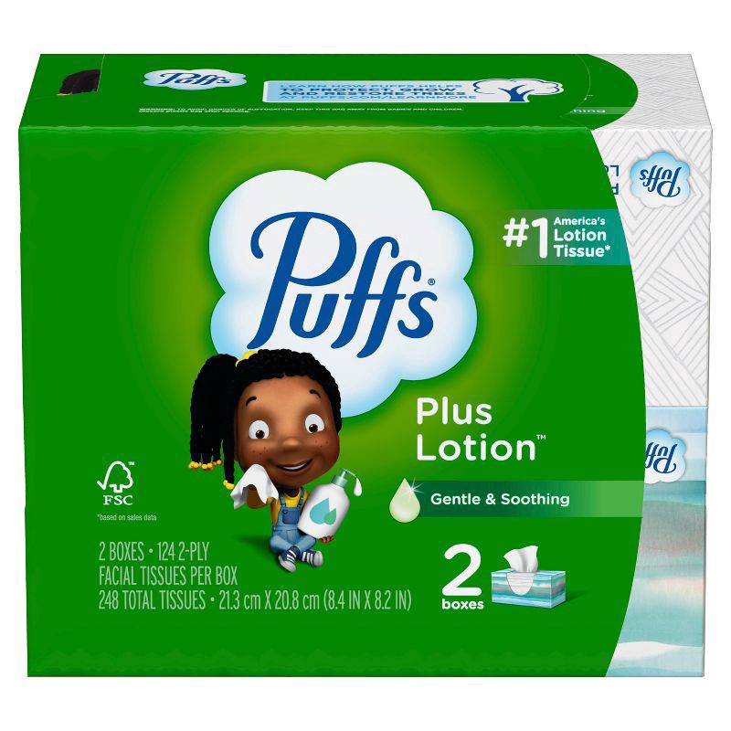 slide 7 of 16, Puffs Plus Family, 2 ct