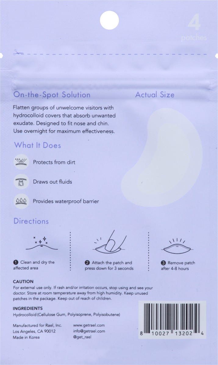 slide 4 of 9, Rael Beauty Spot Control Cover Miracle Patch 4 ea, 4 ct