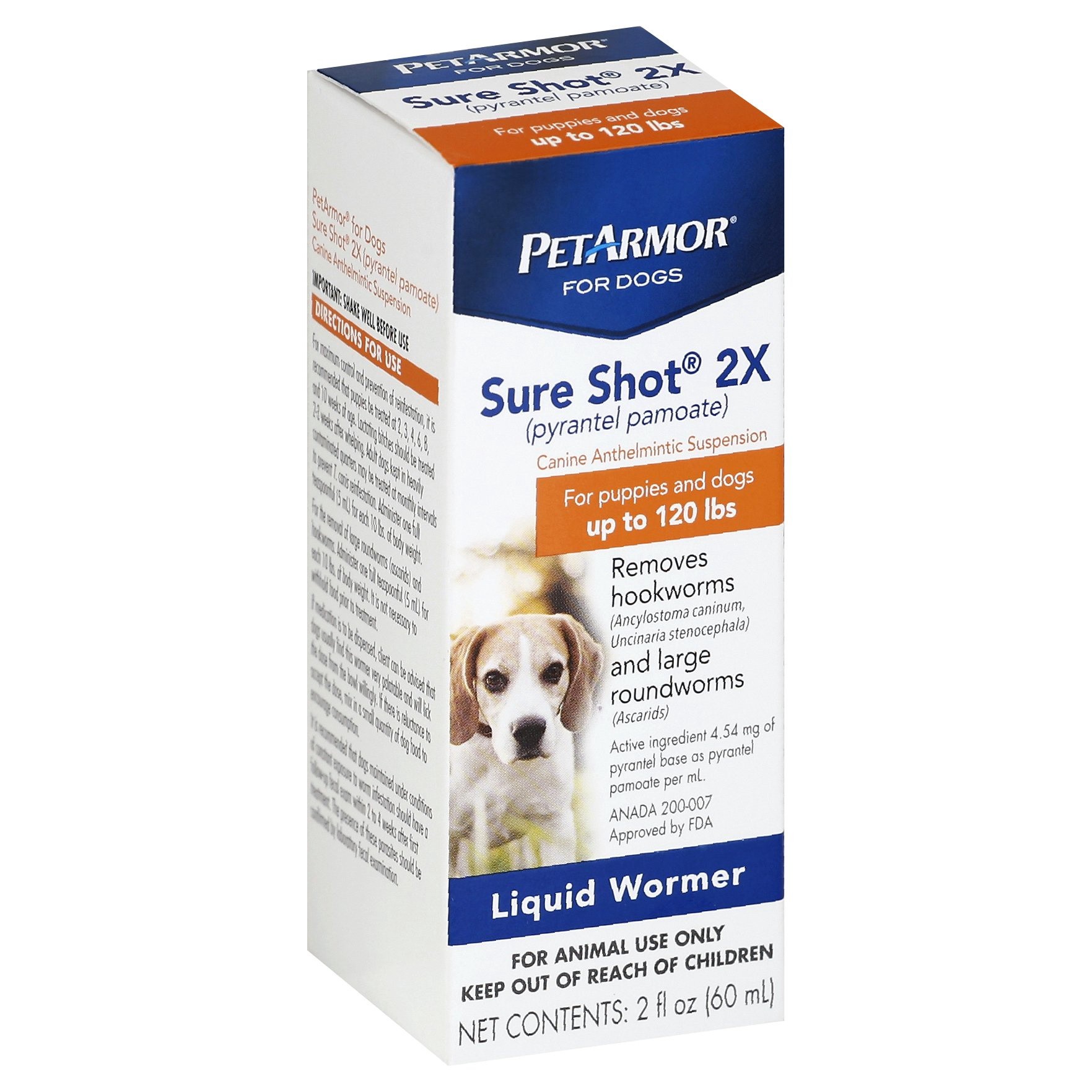 slide 1 of 6, PetArmor Sure Shot Liq Wormer Dog 2OZ, 2 ct
