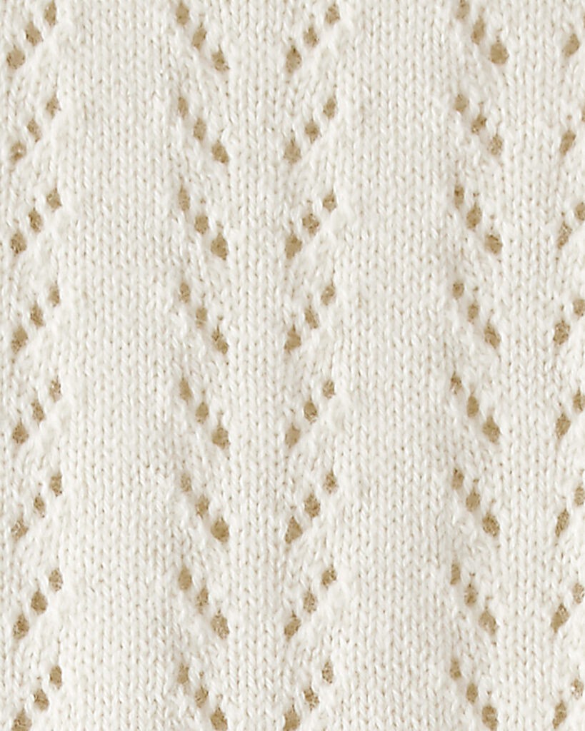 slide 2 of 3, Littleplanet Baby Organic Cotton Pointelle Romper Riley White 12M, 1 ct