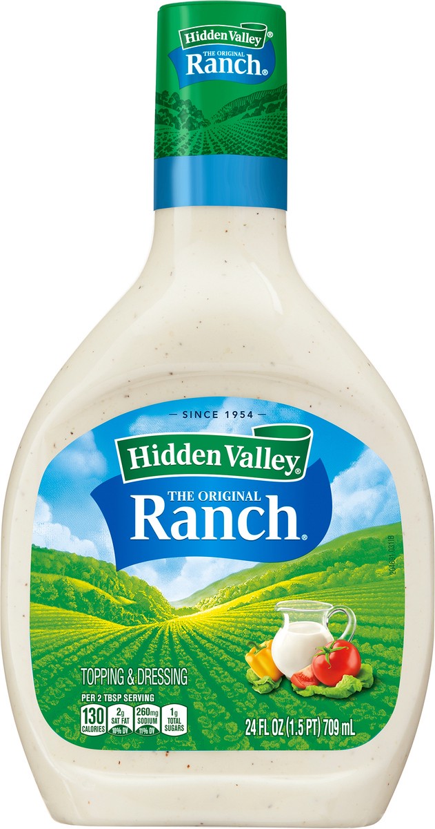 slide 3 of 7, Hidden Valley Original Ranch Salad Dressing & Topping, 24 fl oz