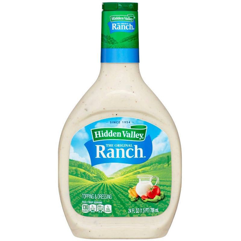 slide 1 of 7, Hidden Valley Original Ranch Salad Dressing & Topping, 24 fl oz