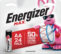 Energizer Max AA Alkaline Batteries 24 Each