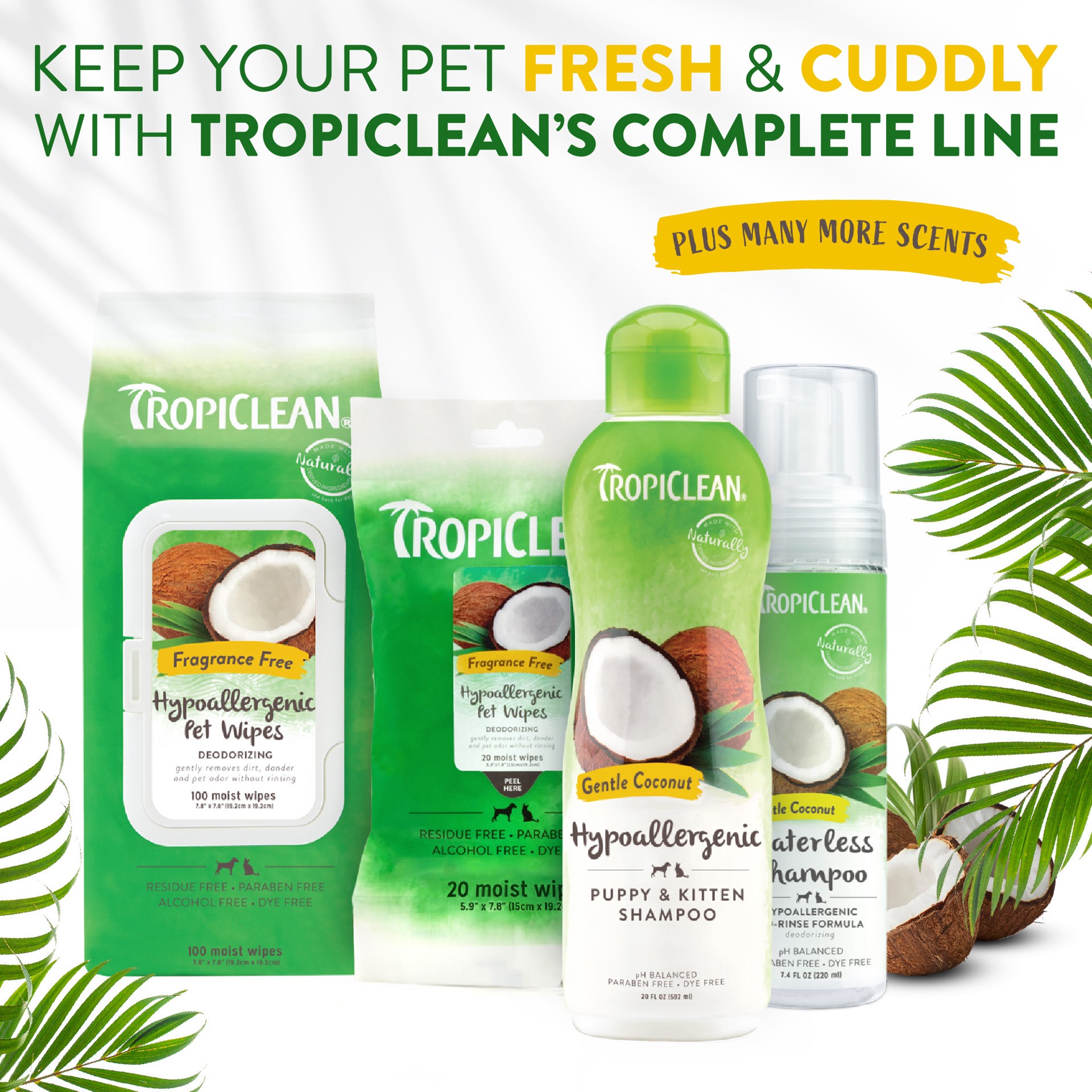 slide 3 of 10, TropiClean Pet Shampoo 20 oz, 20 oz