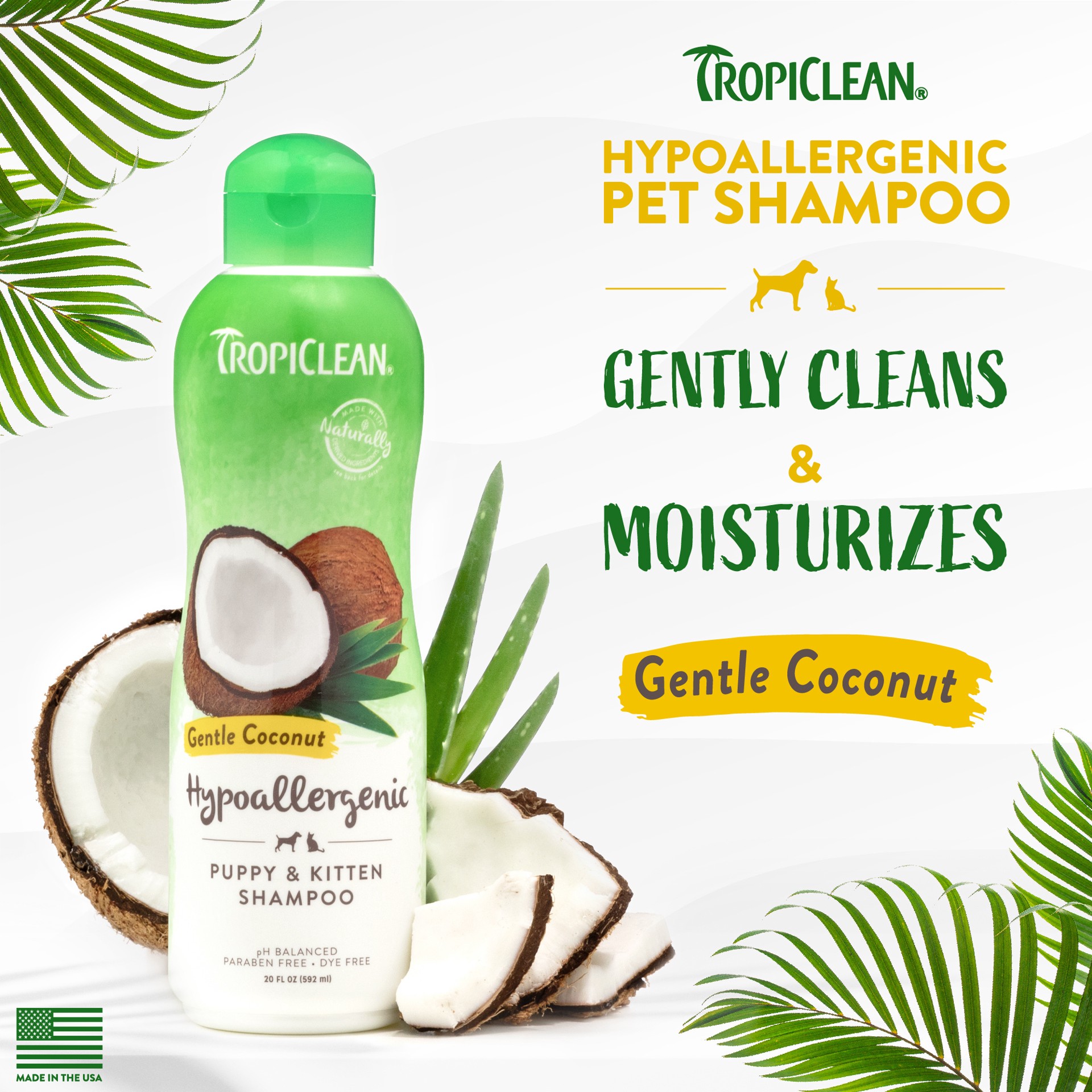 slide 4 of 10, TropiClean Pet Shampoo 20 oz, 20 oz