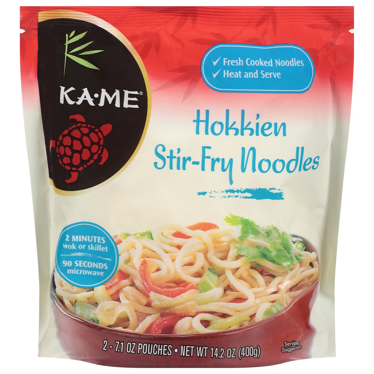 slide 1 of 9, KA-ME Hokkiem Stir-Fry Noodles 2 - 7.1 oz Pouches, 2 ct; 7.1 oz