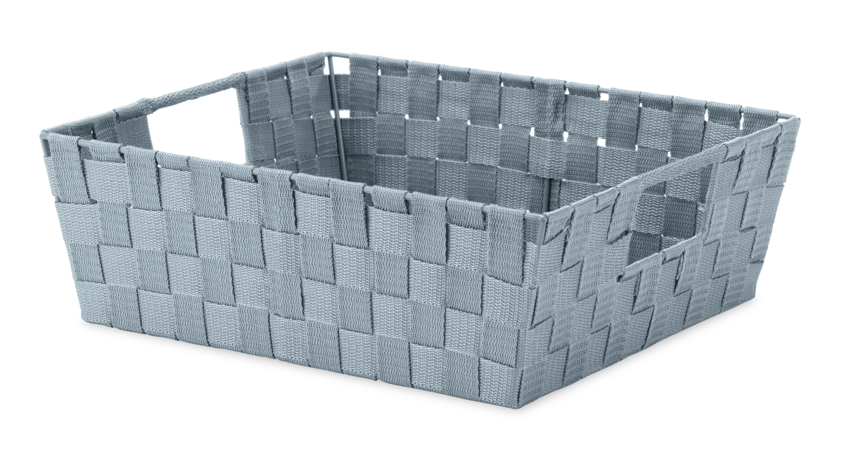 slide 1 of 3, Whitmor Woven Strap Shelf Tote Blue, 1 ct