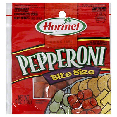 slide 1 of 1, Hormel Pepperoni Bites, 6 oz