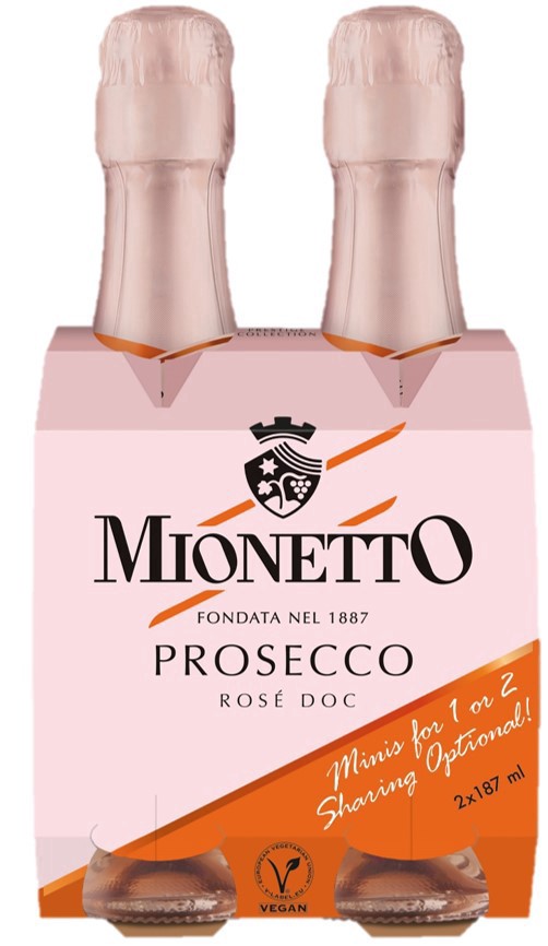slide 1 of 1, Mionetto Prosecco Rose, 187 ml